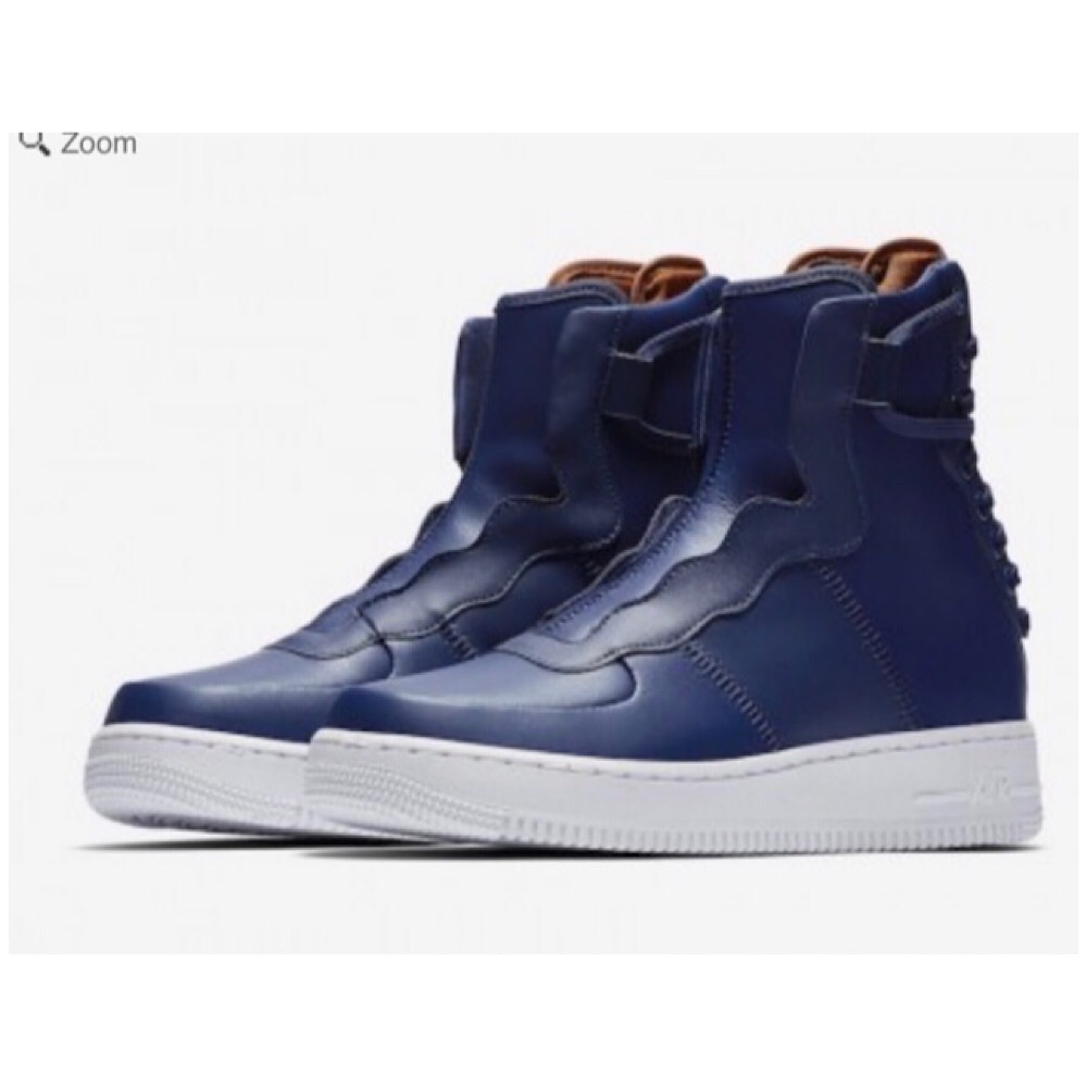 Nike Airforce 1 Rebel Blue Volt Corset Back. 6.5